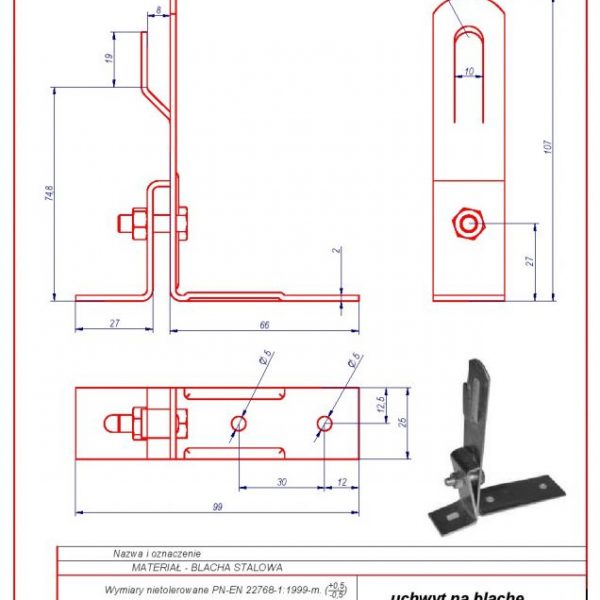 01d. Plate holder H-70mm. ZZ