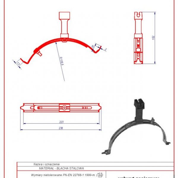 05b. Demijohn-like bracket universalny on sheet