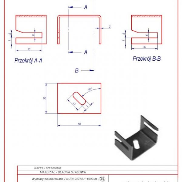 10c. Band-iron holder U type