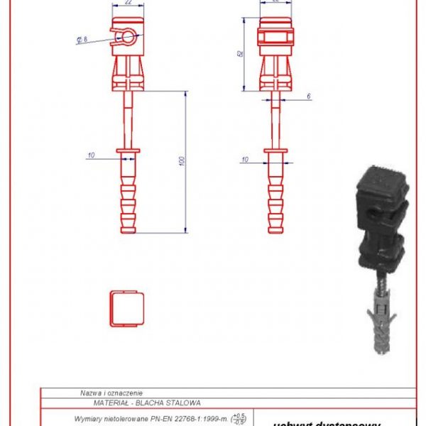 11b. Universal spacer f 10 L -100