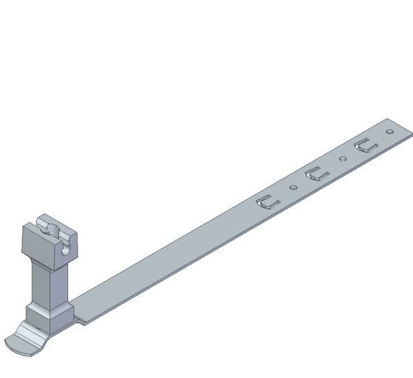 13b. Uchwyt pod dachówkę L -330 H 70mm. Uniwersalny