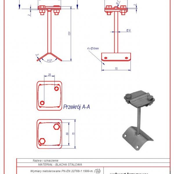 18. Rooftop cross bracket