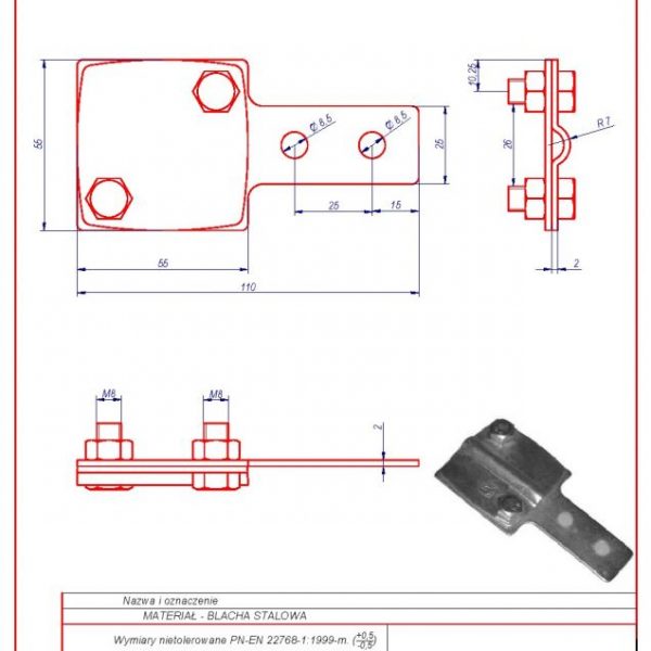 27. Control joint 2 x M8